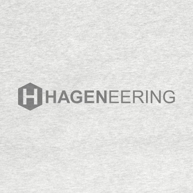 Hageneering Logo Shirt - Medium Gray Text by Hageneering